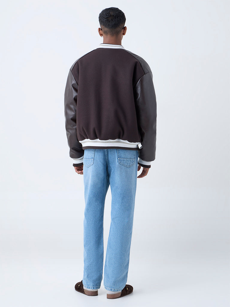 Nuon Blue Relaxed-Fit Mid-Rise Jeans