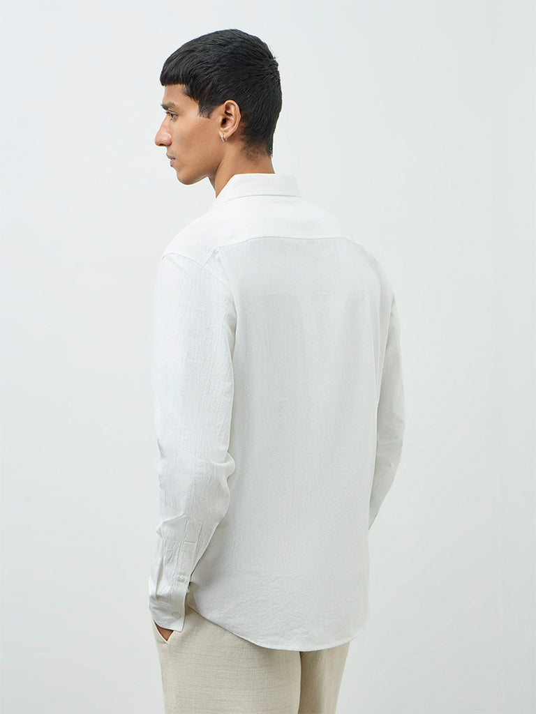 ETA Off-White Relaxed-Fit Cotton Shirt
