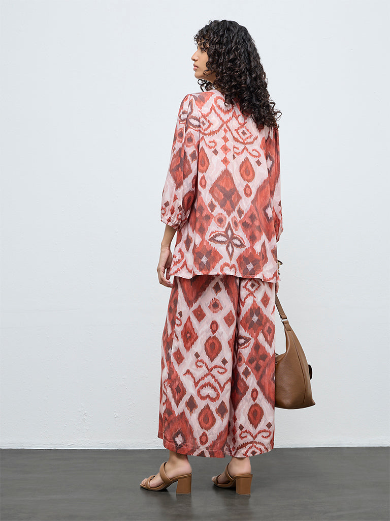 Utsa Light Pink Printed Tunic