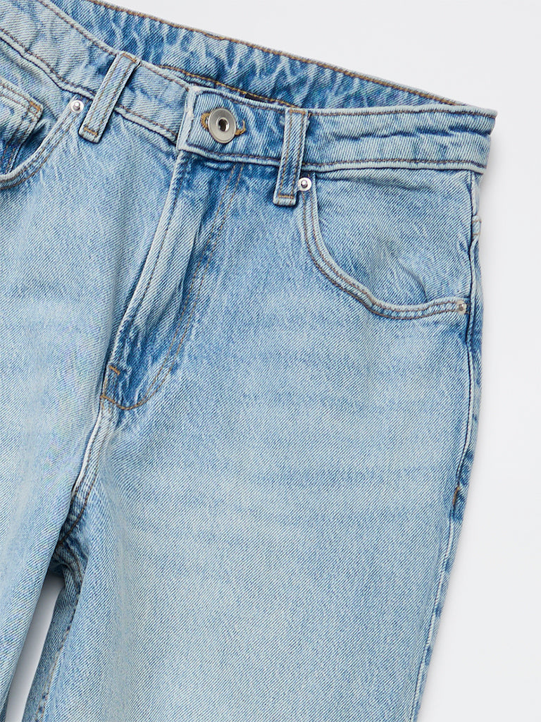 Nuon Light Blue High-Rise Jeans
