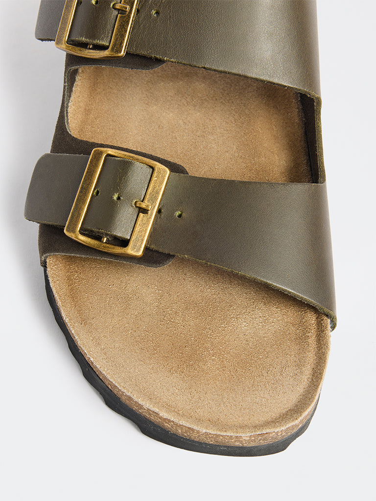 SOLEPLAY Olive Buckle-Detailed Slip-On Sandals