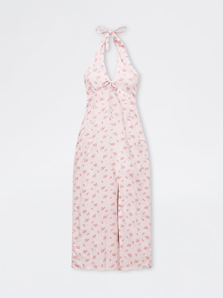 Nuon Pink Floral A-Line Dress