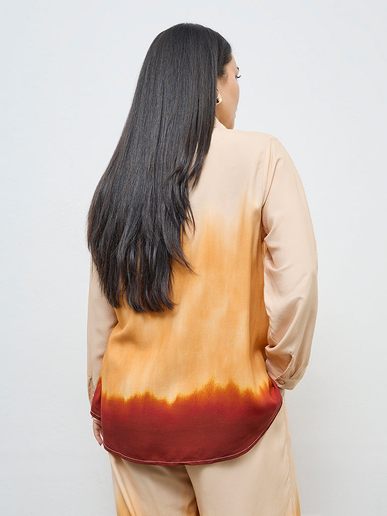 Gia Cream Tie-Dye Shirt