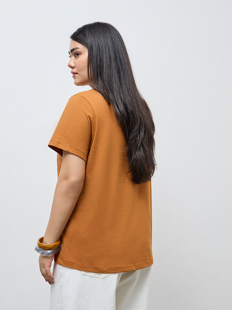 Gia Tan Floral Embroidered Cotton T-Shirt