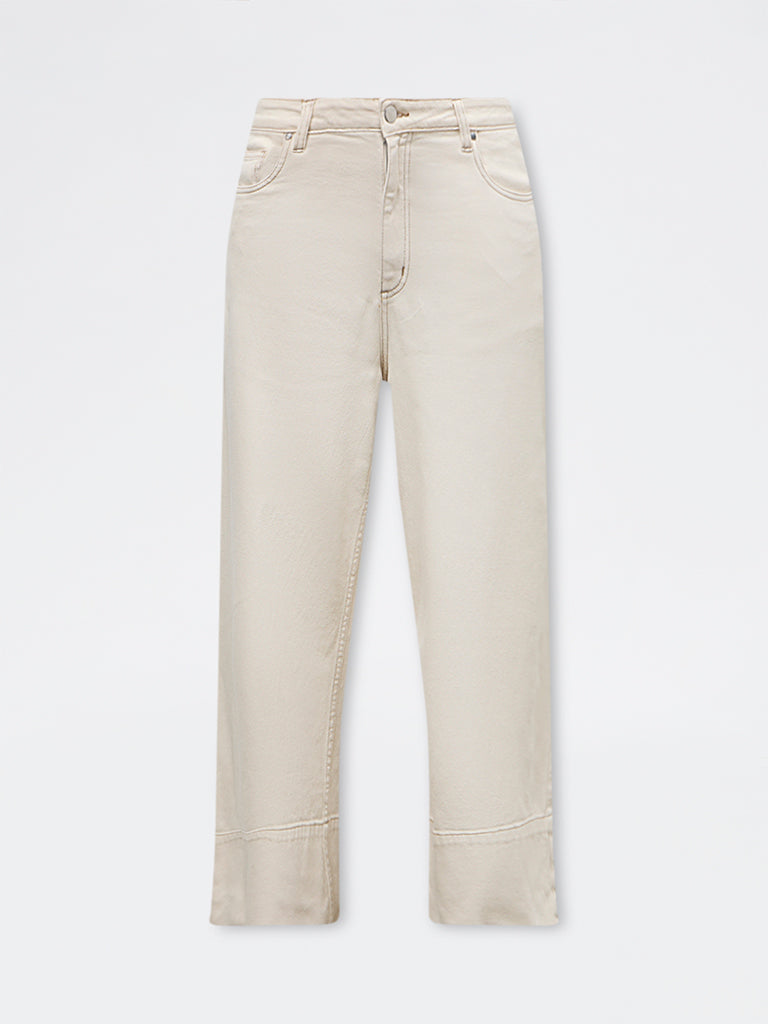 LOV Off-White High-Rise Jeans