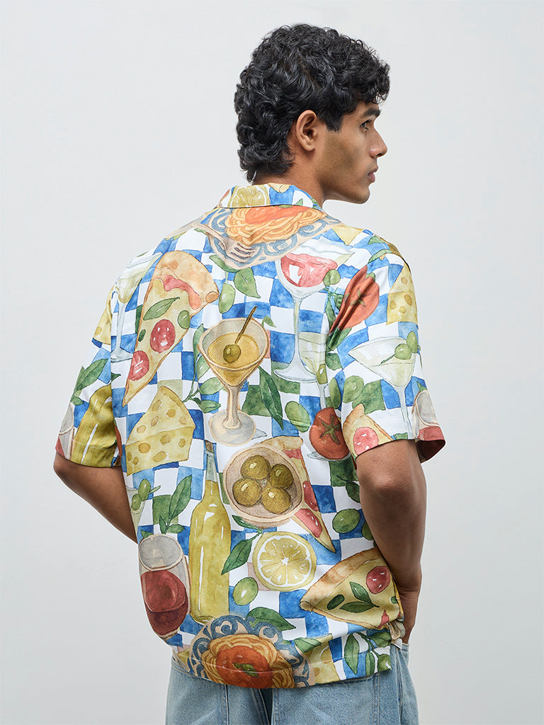 Nuon Multicolor Printed Relaxed-Fit Shirt