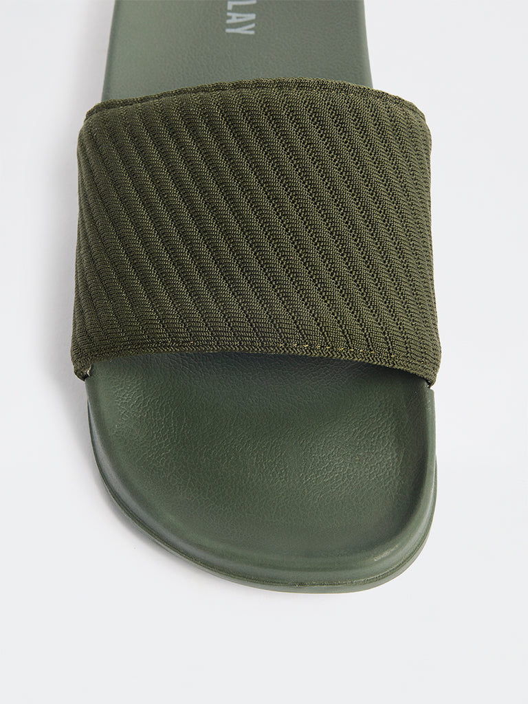 SOLEPLAY Olive Textured Pool Slides