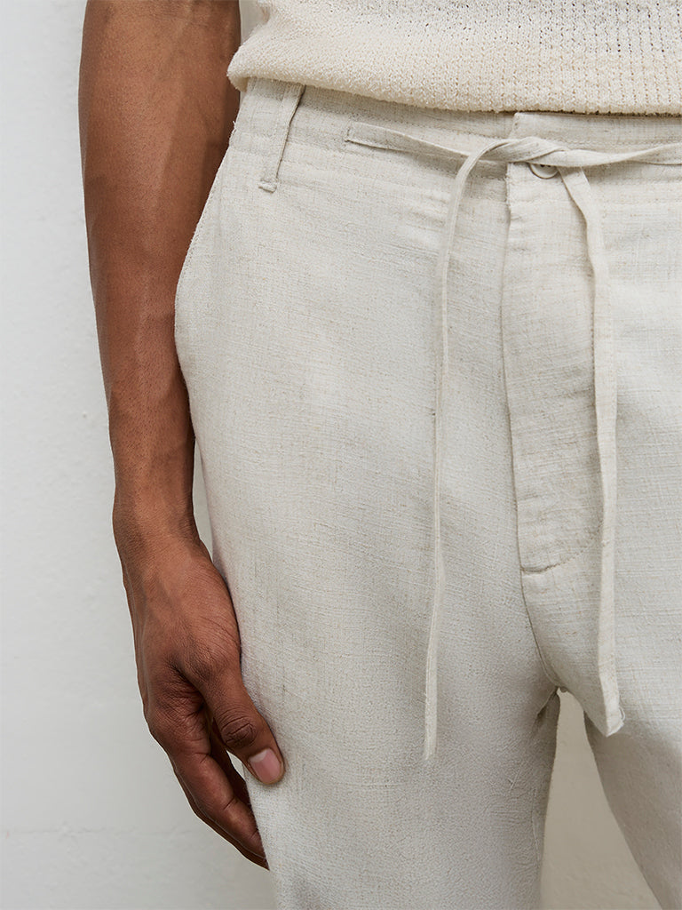 ETA Off-White Relaxed Fit Mid-Rise Chinos