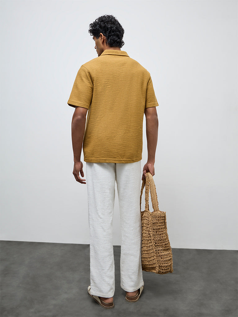 ETA White Relaxed-Fit Mid-Rise Cotton Chinos