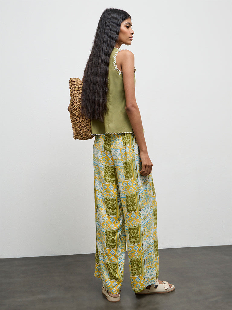 Bombay Paisley Multicolor Printed Palazzos