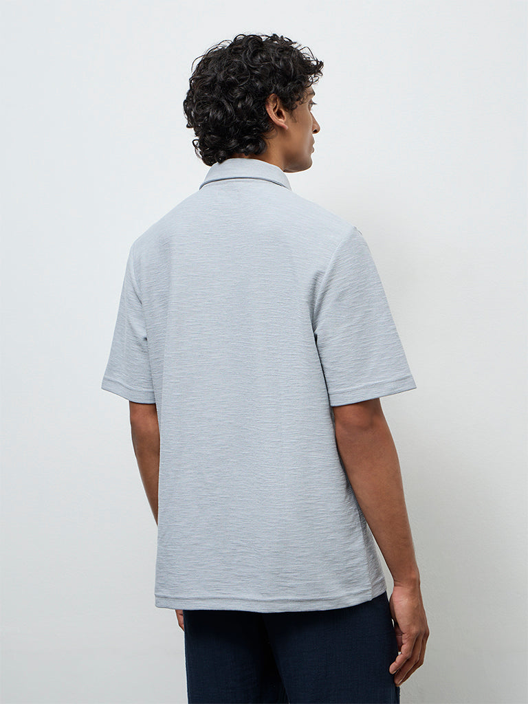 ETA Grey Relaxed-Fit Cotton-Blend T-Shirt