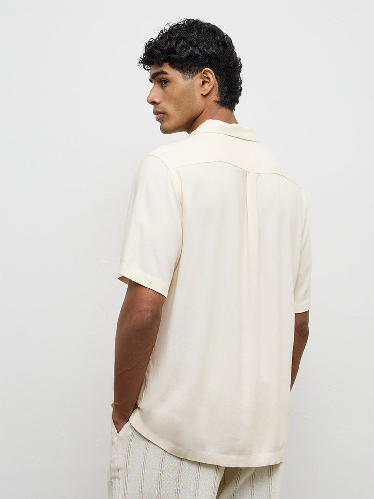 ETA Off-White Scenic-Printed Relaxed-Fit Shirt