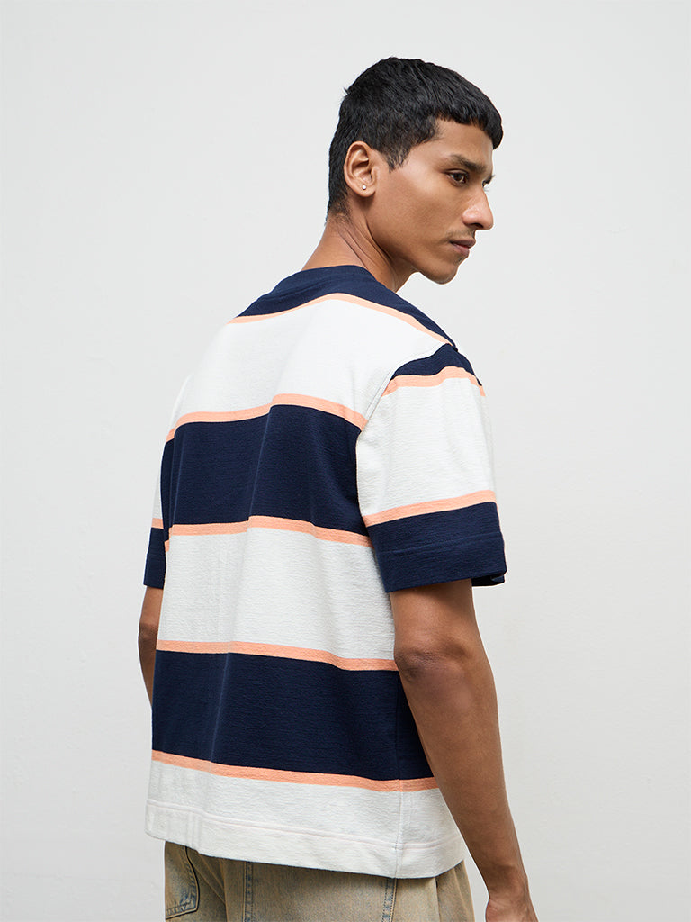 Nuon Multicolor-Blocked Relaxed-Fit Cotton T-Shirt