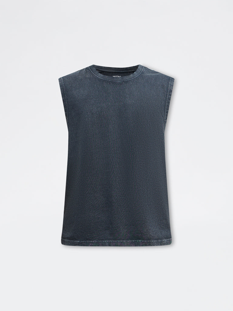 Nuon Charcoal Relaxed-Fit Cotton T-Shirt