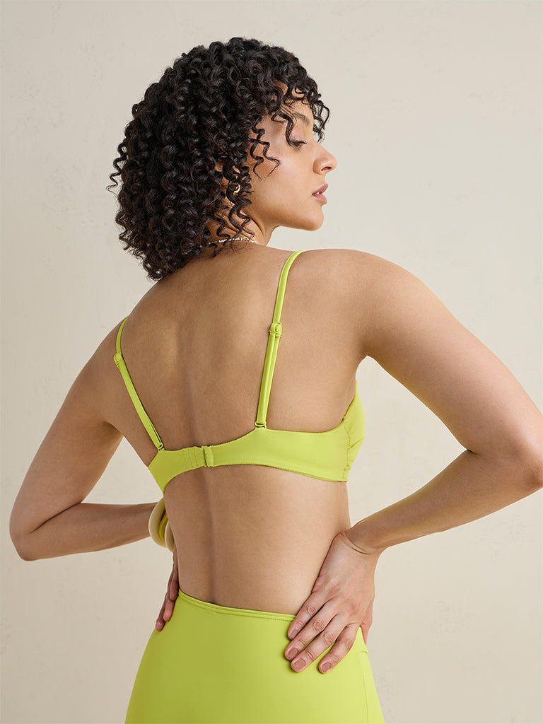 Wunderlove Swimwear Lime Bandeau Bikini Bra