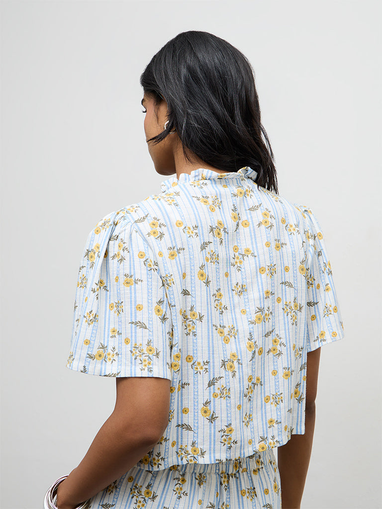 LOV Multicolor Floral Printed Blouse