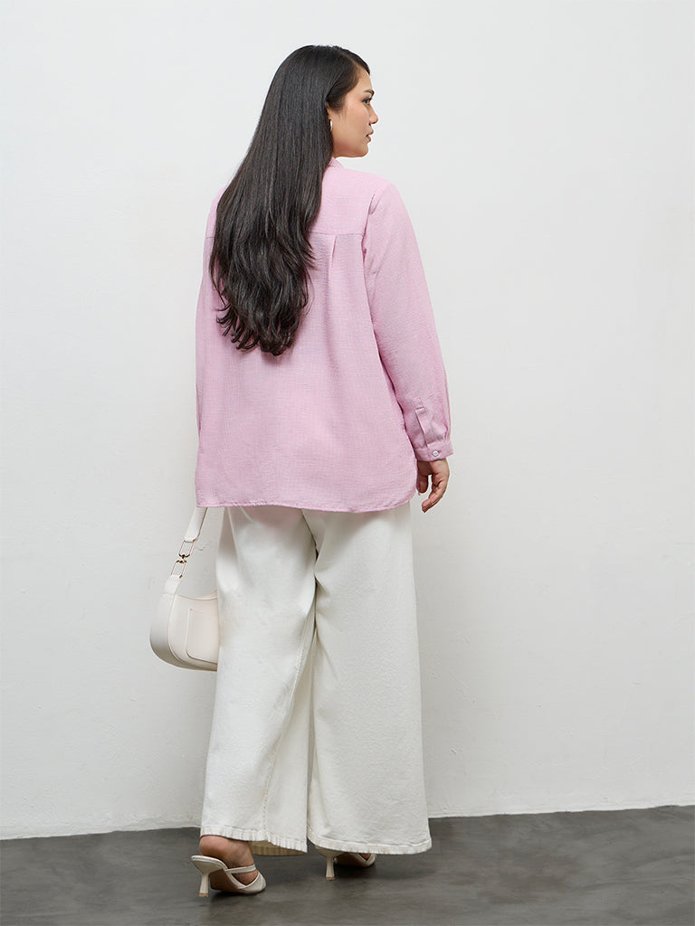 Gia Pink Striped Shirt