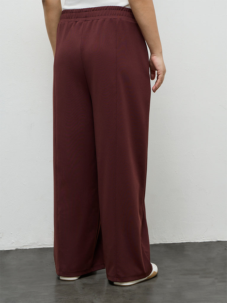 Gia Dark Brown High-Rise Pants