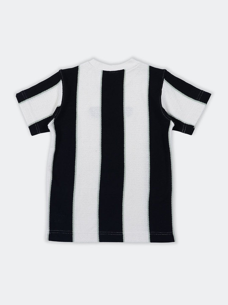 Boys Multicolour Wide Striped T-Shirt