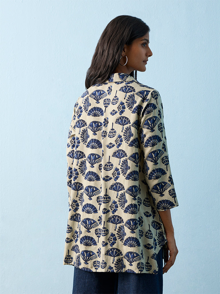 Utsa Blue Printed Tunic