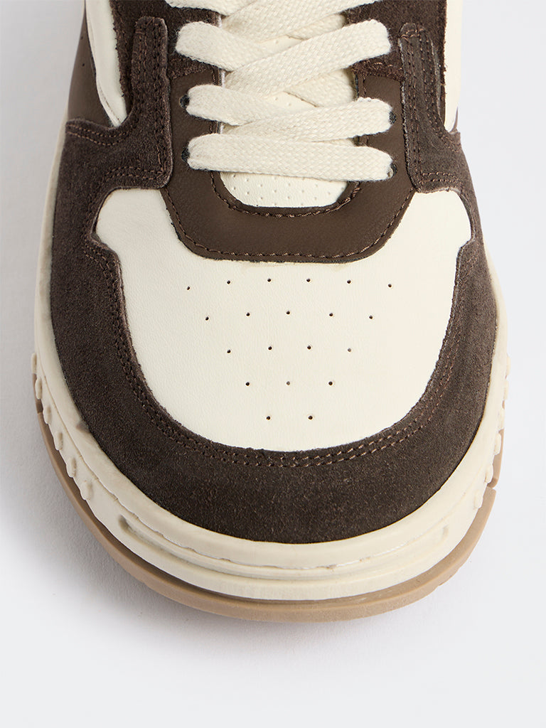 SOLEPLAY Dark Brown Lace-Up Sneakers