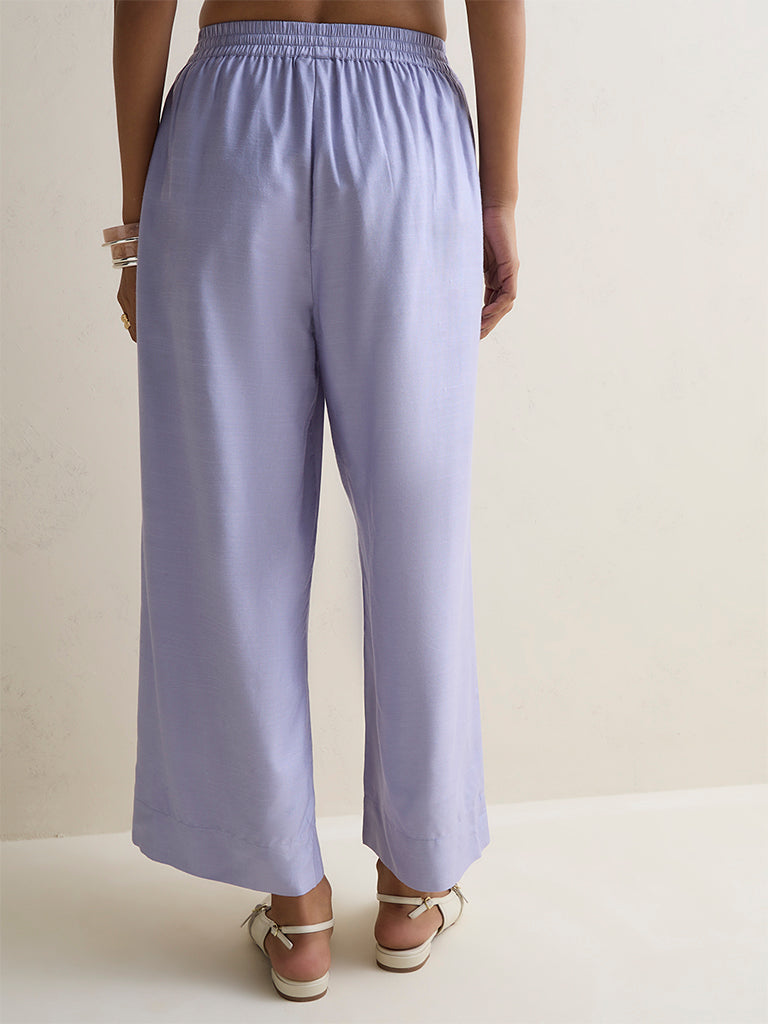 Zuba Lilac Solid Pants