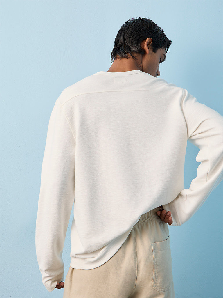ETA Off-White Relaxed-Fit Cotton-Blend T-Shirt