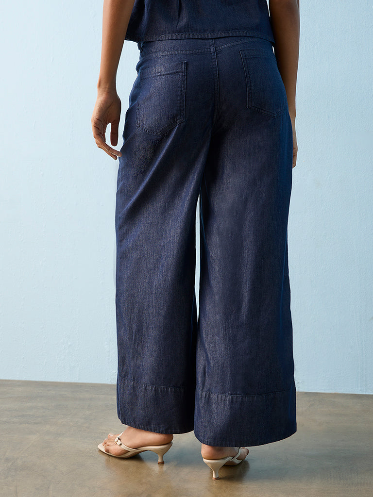LOV Dark Blue High-Rise Jeans