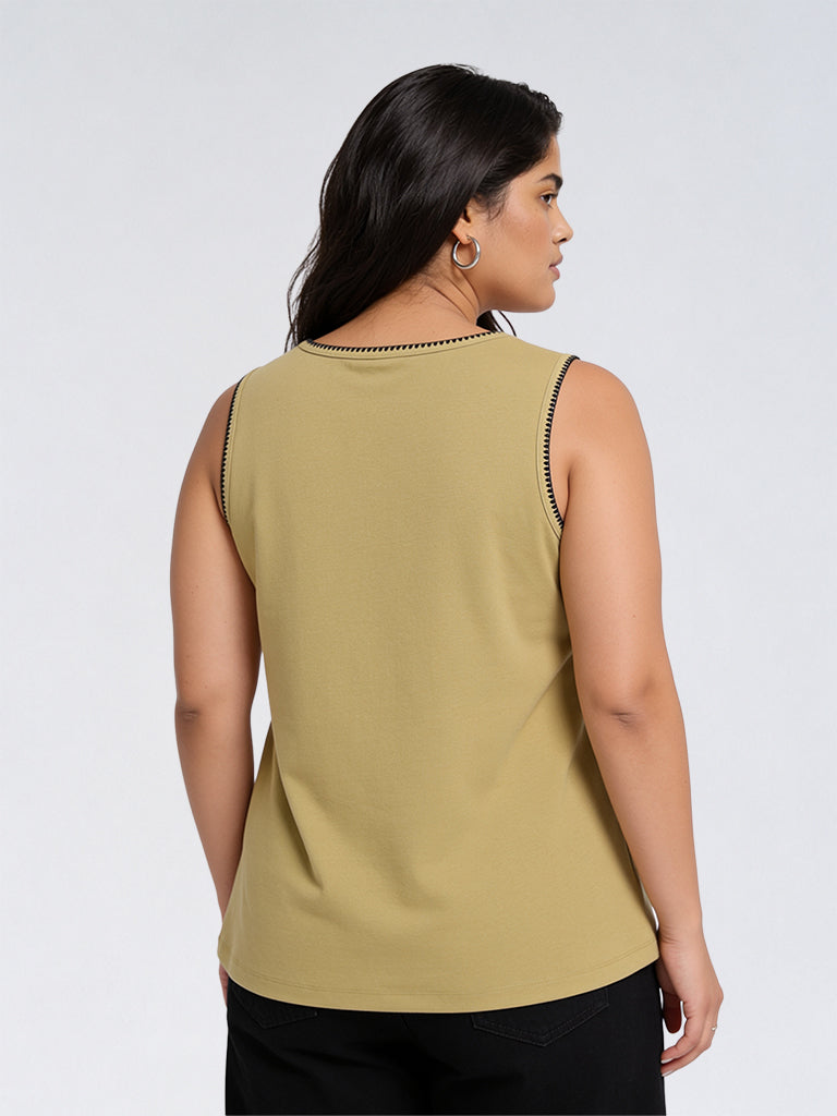 Gia Yellow Solid Top