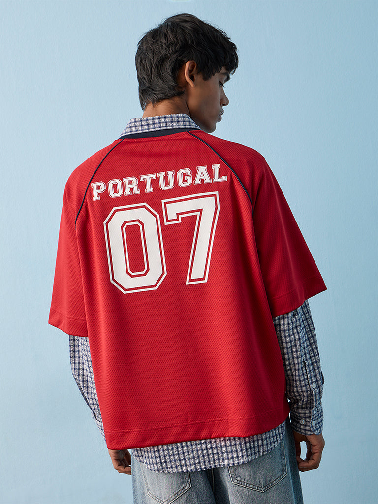 Nuon Red Portugal Football T-Shirt