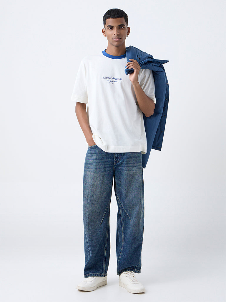 Nuon Cream Scenic-Inspired Regular-Fit Cotton T-Shirt