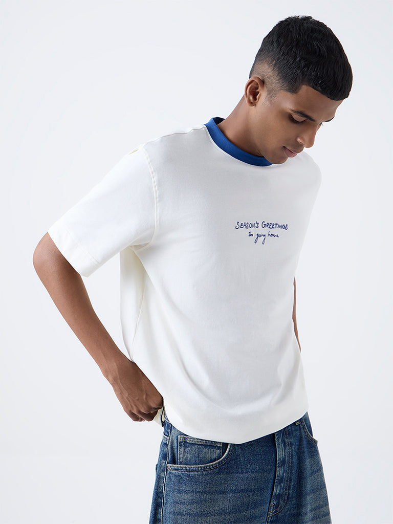 Nuon Cream Scenic-Inspired Regular-Fit Cotton T-Shirt