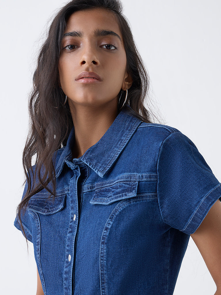 Nuon Blue Denim Shirt