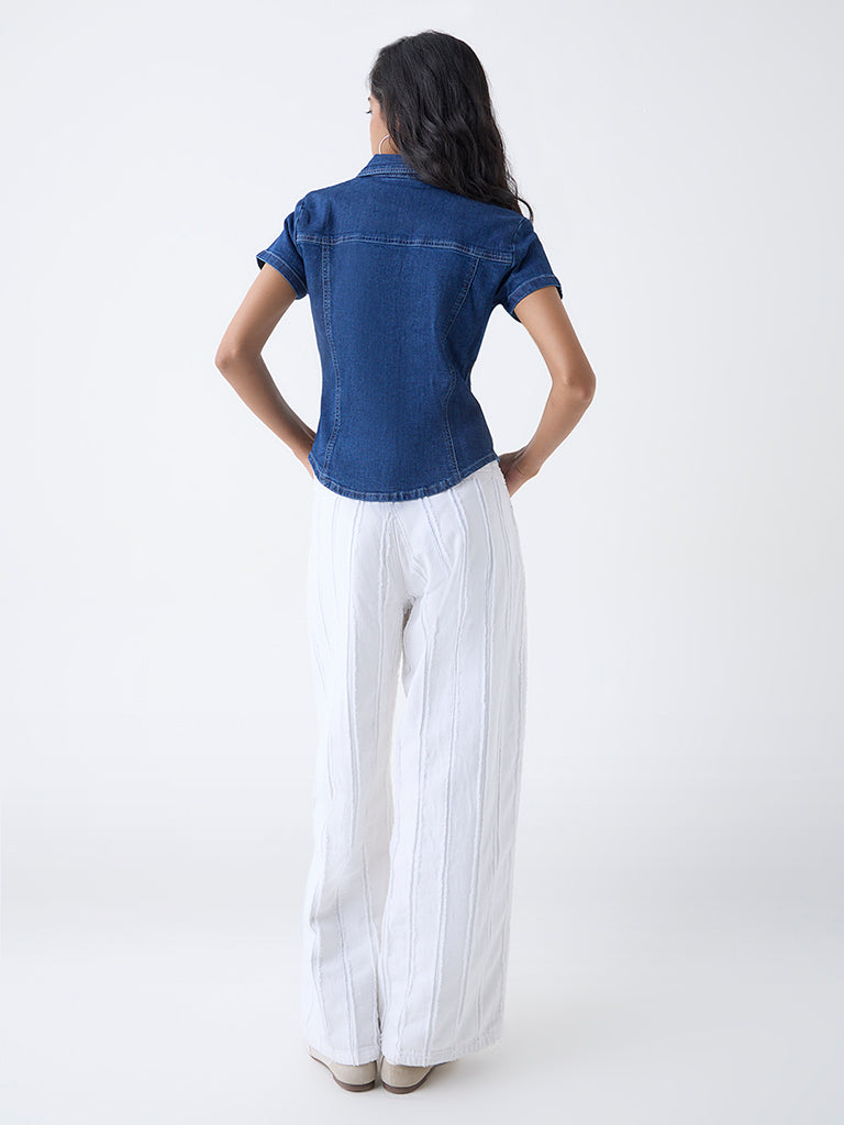 Nuon Blue Denim Shirt