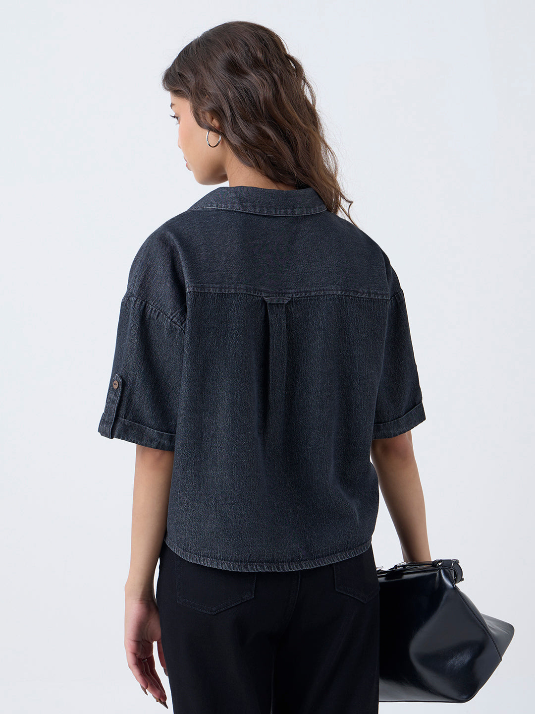 LOV Dark Grey Denim Shirt