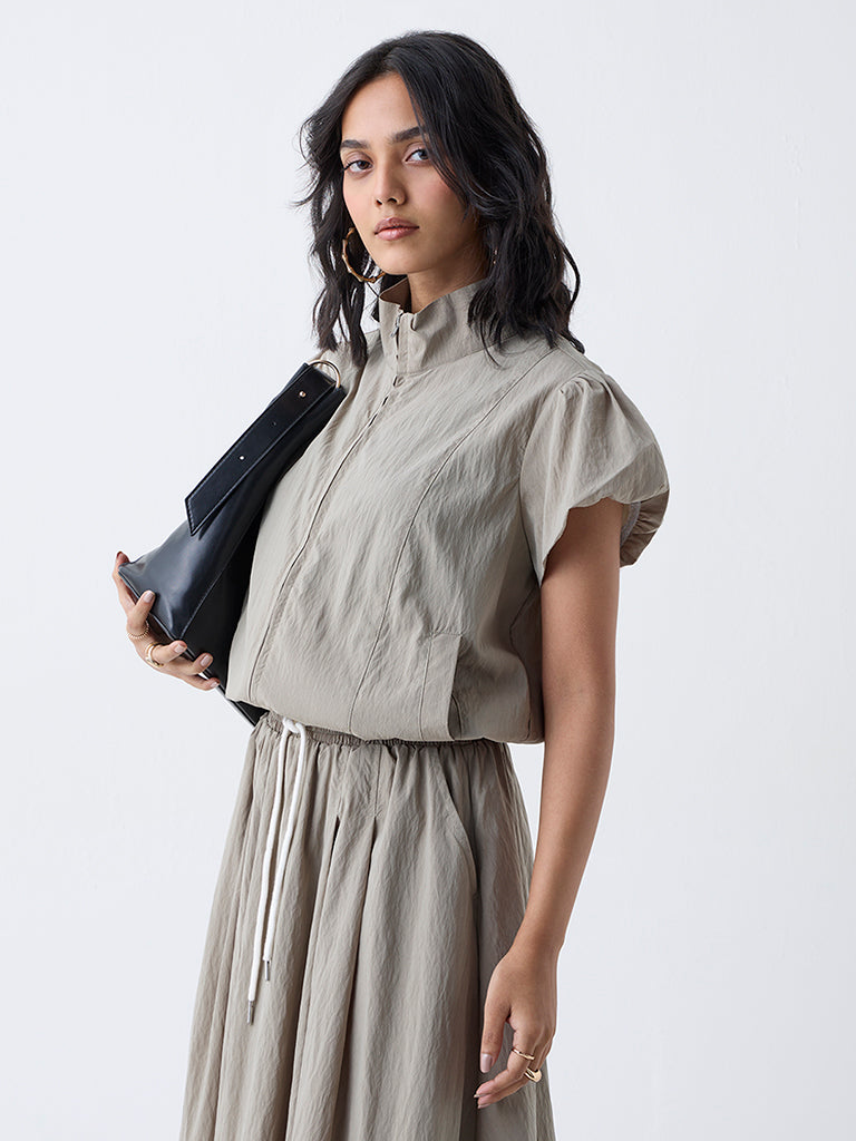 LOV Sage Solid Jacket-Online Exclusive