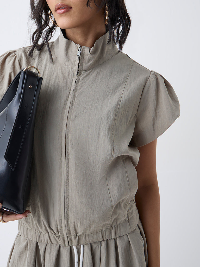LOV Sage Solid Jacket-Online Exclusive