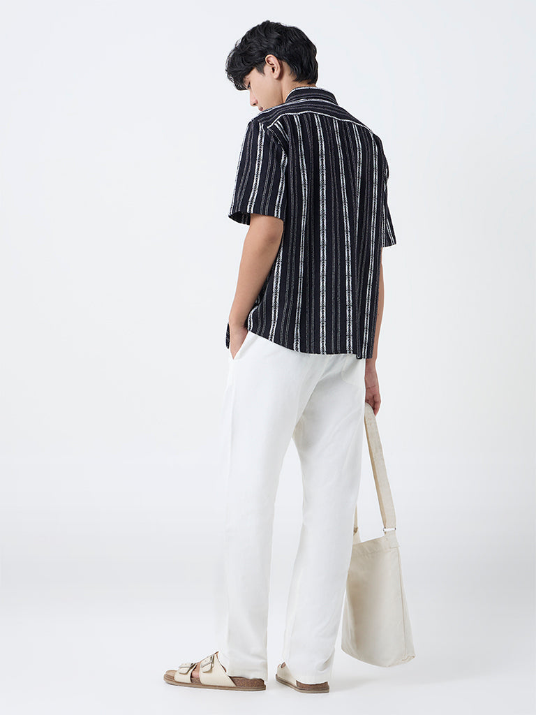 ETA White Relaxed-Fit Mid-Rise Cotton Chinos