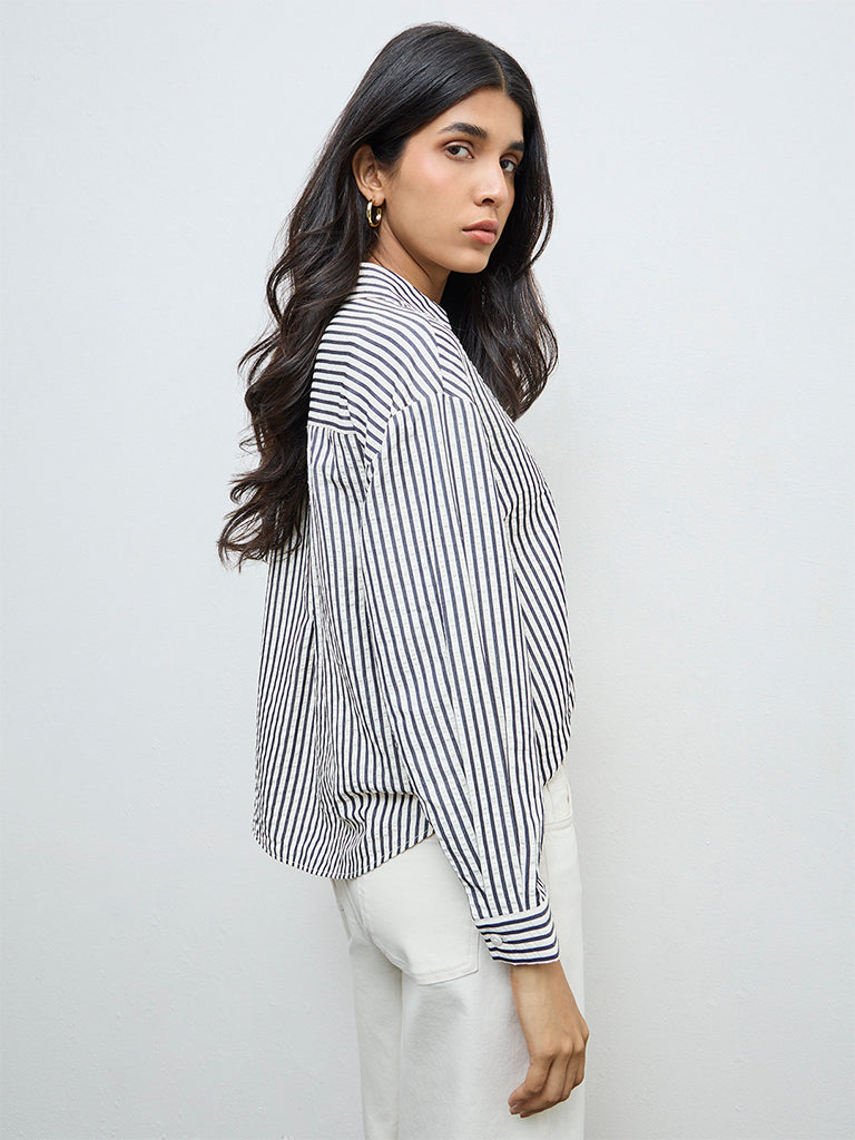 LOV Black Striped Shirt