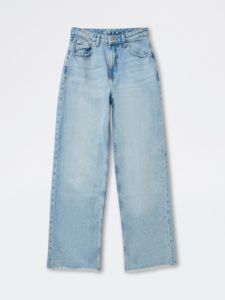 Nuon Light Blue High-Rise Jeans