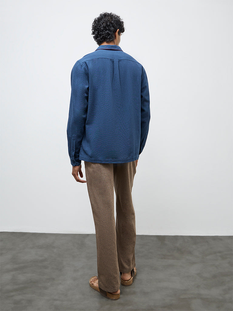ETA Taupe Relaxed-Fit Mid-Rise Cotton-Blend Chinos