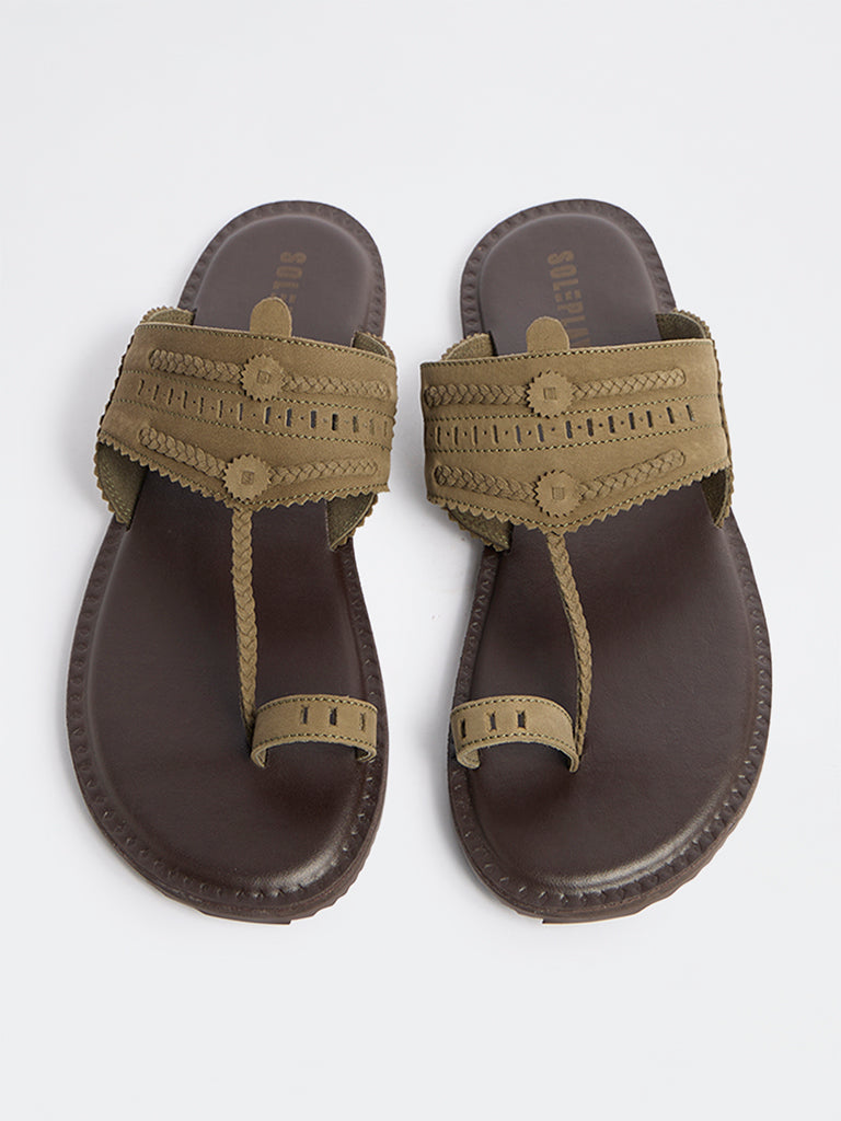 SOLEPLAY Olive Kolhapuri Sandals