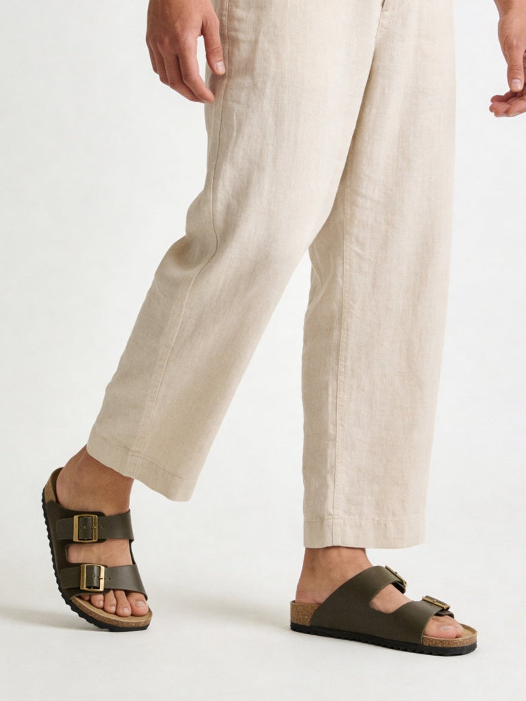 SOLEPLAY Olive Buckle-Detailed Slip-On Sandals