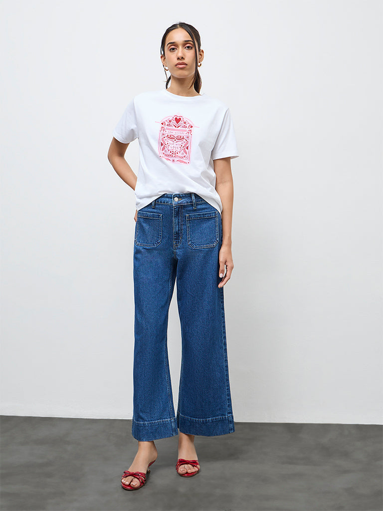 LOV Dark Blue High-Rise Jeans