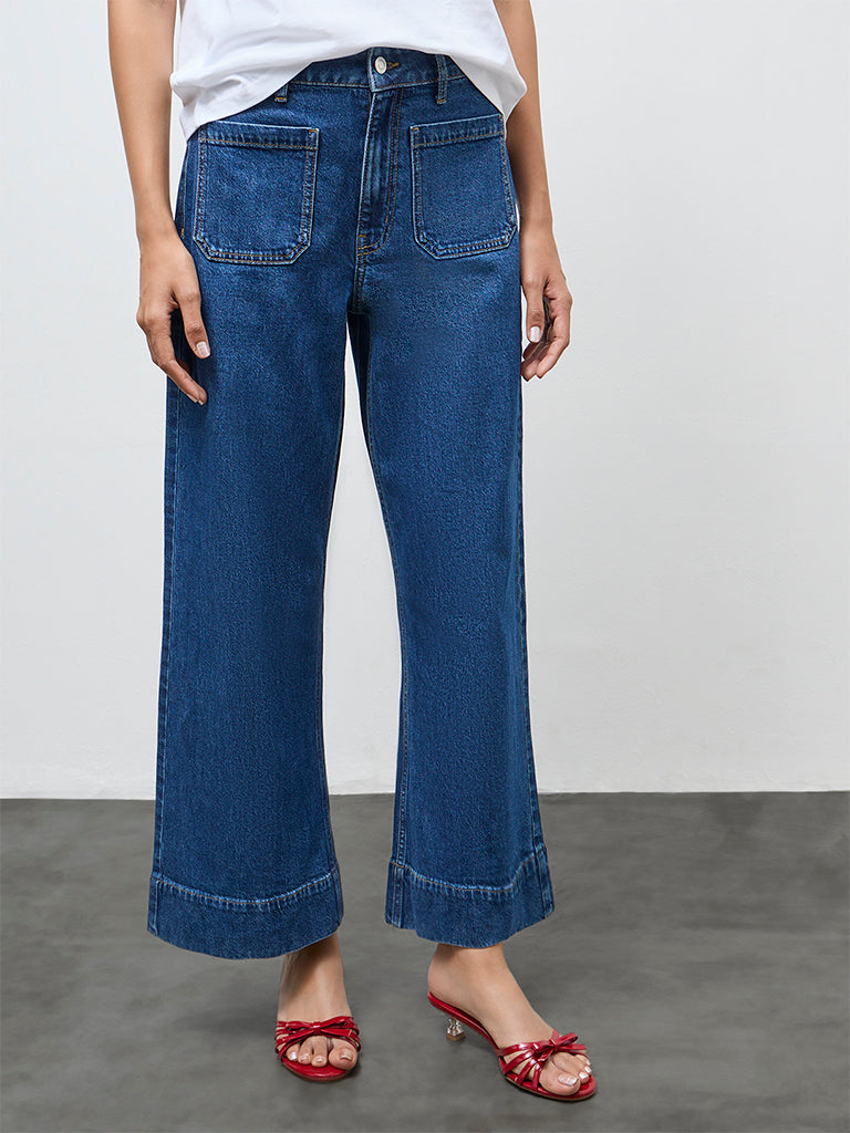 LOV Dark Blue High-Rise Jeans