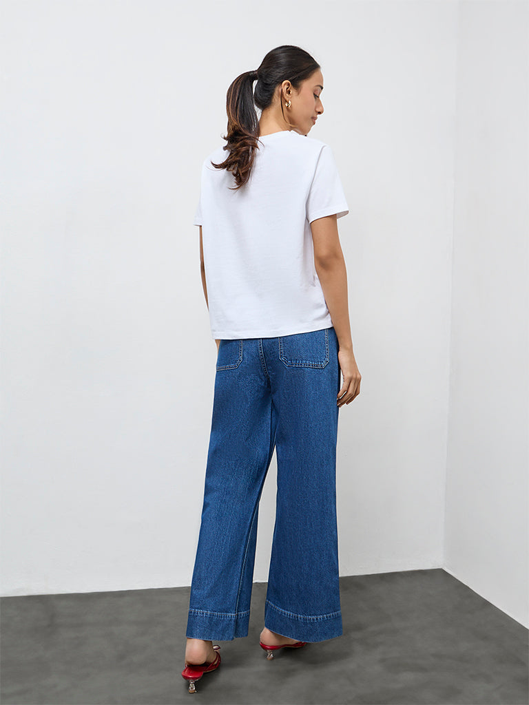 LOV Dark Blue High-Rise Jeans