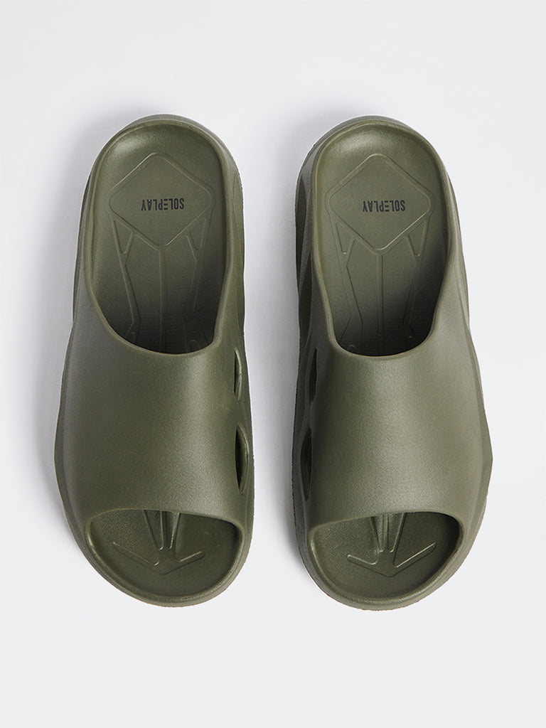 SOLEPLAY Olive Sports Slides
