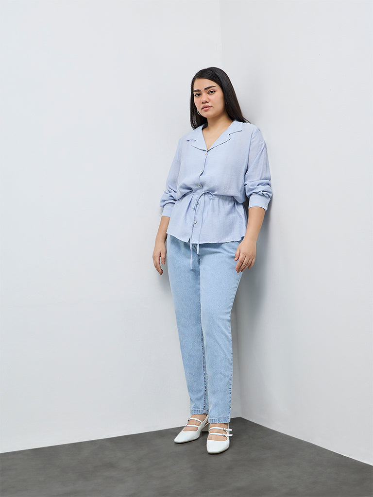 Gia Blue High-Rise Denim Jeggings