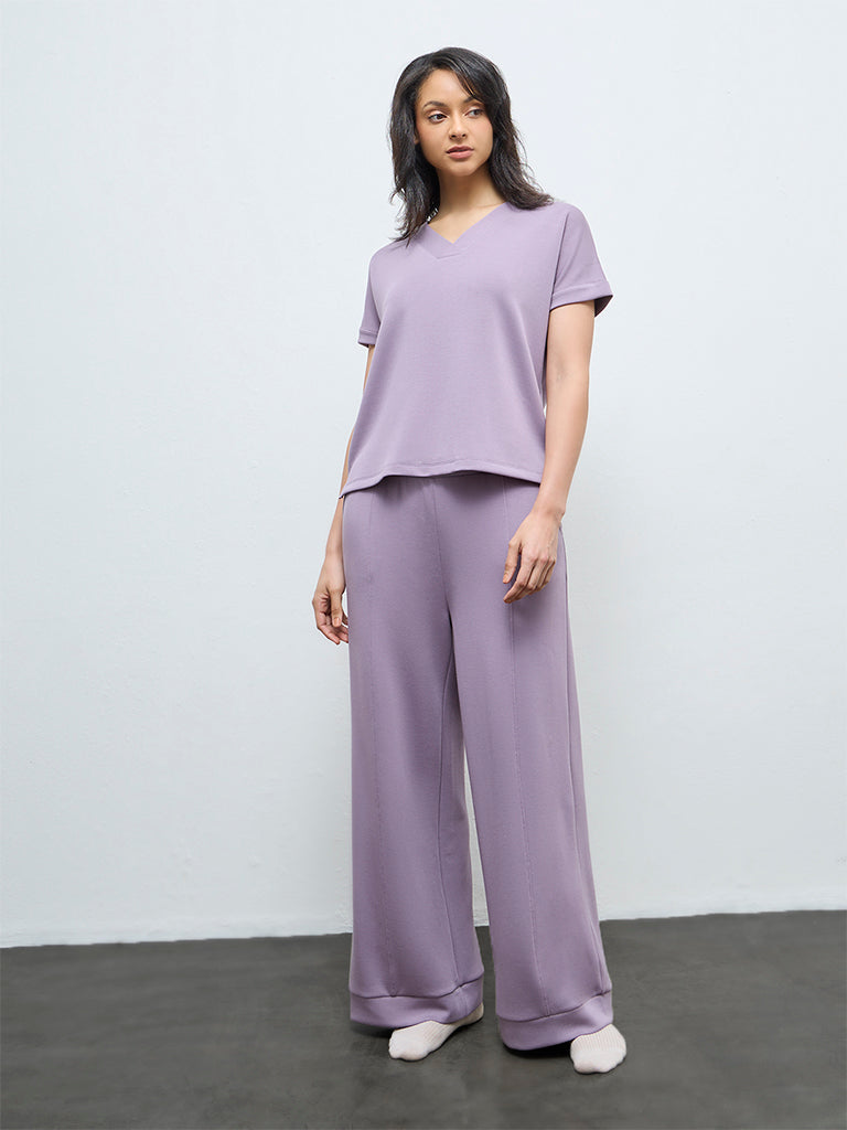 Wunderlove Lavender High-Rise Pants