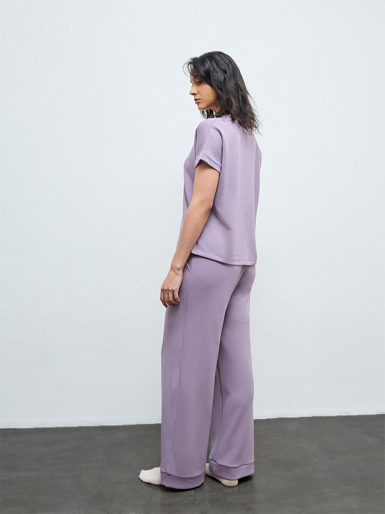 Wunderlove Lavender High-Rise Pants